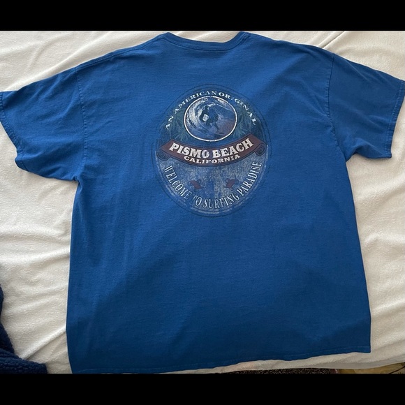 Pismo Beach Surfing Short Sleeve Tee-Shirt - Picture 1 of 3